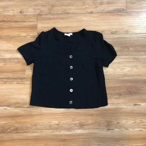 Black Button Top | Urban Romantics